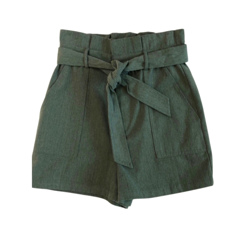 Steve Madden BB Dakota - Steve Madden - Green Tie-Waist Shorts